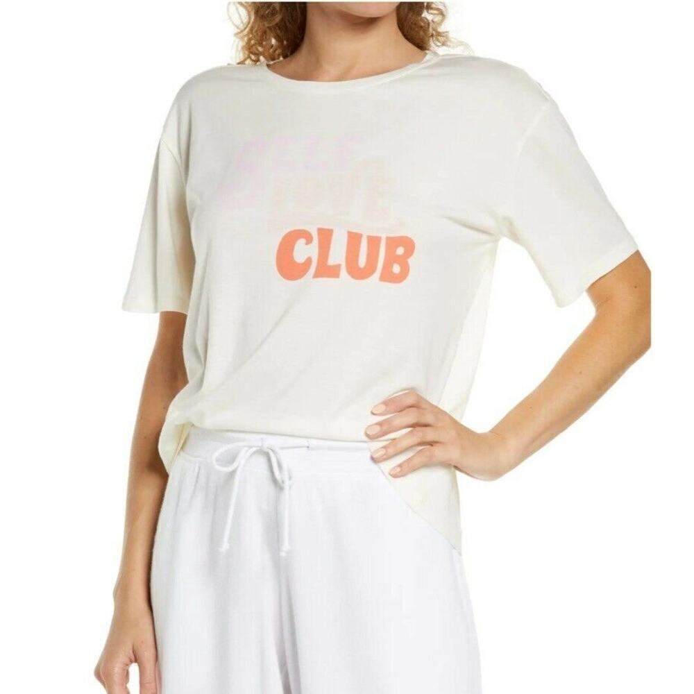 NWT Nordstrom BP Slumber Party Print Self Love Club Sleep Shirt XS